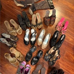 16 pair of women's shoes